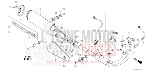 EXHAUST MUFFLER CMX1100D3S de 2025